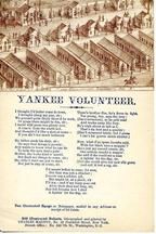 07x121.5 - Yankee Volunteer with View of Camp Chesebrough, Baltimore, MD 2, Civil War Songs from Winterthur's Magnus Collection